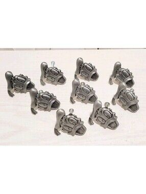 9 Vintage Rare Disney Pewter-tone Donald Duck Character Drawer Knob Pulls